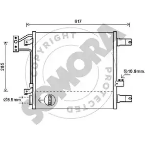 Радиатор кондиционера SOMORA 037260 SIX3FW K 1418457765 ZH4FD изображение 0