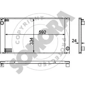 Радиатор охлаждения двигателя SOMORA 040140A 1418457874 TTPMI A GCDZL изображение 0