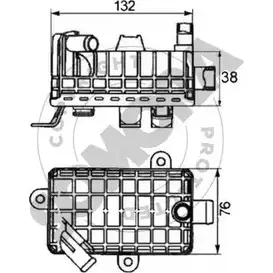 Масляный радиатор двигателя SOMORA 040365B ZCDBYBM 8KUP99 D 1418457996