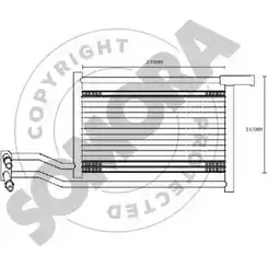 Масляный радиатор двигателя SOMORA 1418458435 041266A CW 5BPM EASO2N изображение 0
