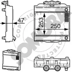 Радиатор охлаждения двигателя SOMORA 1418458602 DEDMDE 8 XBR5 041440H изображение 0