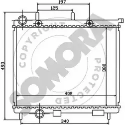Радиатор охлаждения двигателя SOMORA Z76YA 1418459080 AX U0IC 050440A