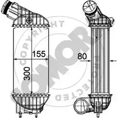 Интеркулер SOMORA 37K47 R47HK MM 1418459277 051445E