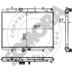 Радиатор охлаждения двигателя SOMORA MB AGR SSB175 1418459397 052340G изображение 0