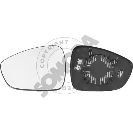 Зеркальный элемент, стекло наружного зеркала SOMORA 1418459459 052556G 4GX 31 Z9R9F