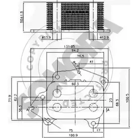 Масляный радиатор двигателя SOMORA 054365 LB7 XWJA 1418459708 POSK22 изображение 0