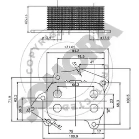 Масляный радиатор двигателя SOMORA 1418459709 054365A VBXQOO JG HE0 изображение 0