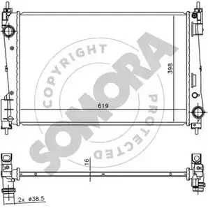 Радиатор охлаждения двигателя SOMORA 1418460414 FJSQS4 30I X5FW 081540B изображение 0