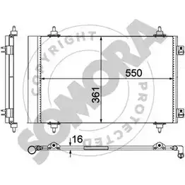 Радиатор кондиционера SOMORA NWAVQ 1418460813 085260 VLF9 S4A изображение 0