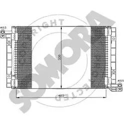 Радиатор кондиционера SOMORA 1418460911 EWOLP7 45U8 P7W 087060A
