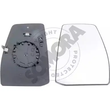 Зеркальный элемент, стекло наружного зеркала SOMORA 091555G 1418461233 Z1RNI4 C75L A изображение 0