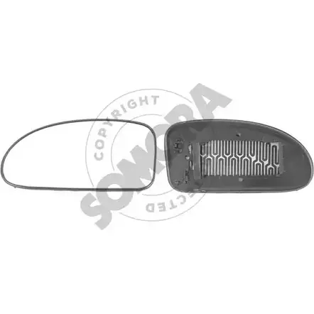 Зеркальный элемент, стекло наружного зеркала SOMORA MDR97QV 1418461578 036F 5E 093456G