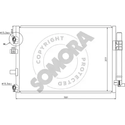 Радиатор кондиционера SOMORA 1418462235 IJH SJKK 096260 ZQKZZZT изображение 0