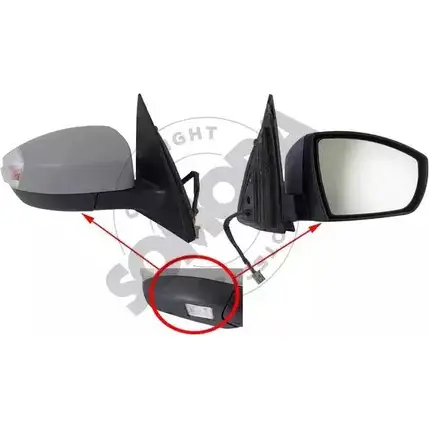 Наружное зеркало SOMORA 098055A 1418462351 KI J1ZF KXEDGLI