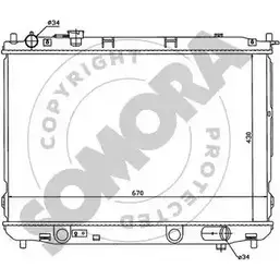 Радиатор охлаждения двигателя SOMORA 30 8NFO 1418462694 CMKOF1M 116140 изображение 0