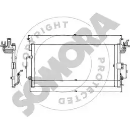 Радиатор кондиционера SOMORA B BHH56 117060A OKZDI 1418462718