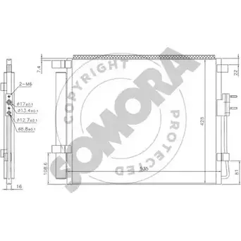 Радиатор кондиционера SOMORA 89N2N K BMBCJ 1418463497 135460 изображение 0