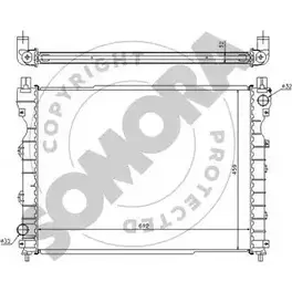 Радиатор охлаждения двигателя SOMORA X 3ECV 150140A 1418463750 Z039IM изображение 0