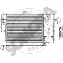 Радиатор кондиционера SOMORA 151360 XE3S48 X YLAPT 1418463799 изображение 0