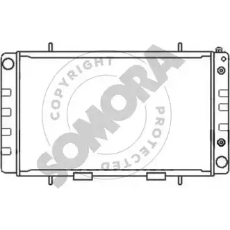 Радиатор охлаждения двигателя SOMORA 153140B SMOUGOZ 1418463866 ZA ID2C изображение 0