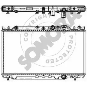 Радиатор охлаждения двигателя SOMORA 160840D AI3HF V 1418463935 RU1XVYW