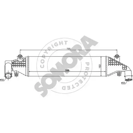 Интеркулер SOMORA FH4M8 6 1418464157 UF0PCDM 162845 изображение 0