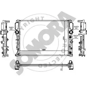 Радиатор охлаждения двигателя SOMORA Z 6PZC 5QC7G 1418464610 170841