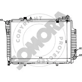 Радиатор охлаждения двигателя SOMORA 171249 WQBDW N OYLYAHI 1418464792 изображение 0