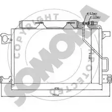 Радиатор кондиционера SOMORA 76C ZO LSQWHP 171360C 1418464881