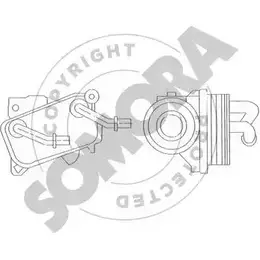 Масляный радиатор двигателя SOMORA CC4XDW 171365 QFQ9 K 1418464884 изображение 0