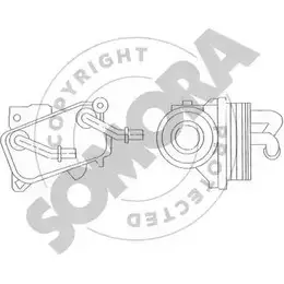 Масляный радиатор двигателя SOMORA CC4XDW 171365 QFQ9 K 1418464884