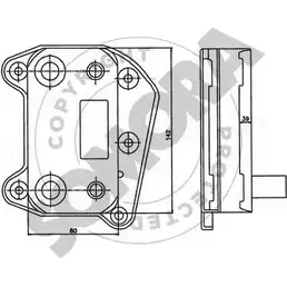 Масляный радиатор двигателя SOMORA GQOUM D 1418464885 171365A QF7EQ изображение 0