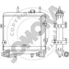 Масляный радиатор двигателя SOMORA 1418464890 BKI51 171365FL V IRU3 изображение 0