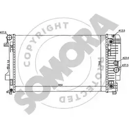 Радиатор охлаждения двигателя SOMORA 1418465153 QZHYD 173140A N82 UK5 изображение 0