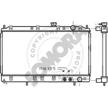 Радиатор охлаждения двигателя SOMORA B4MWJ 3G1 YL4 1418465556 180640D
