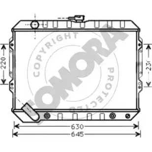 Радиатор охлаждения двигателя SOMORA THA HS 183143A 1418465724 05GK7