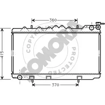 Радиатор охлаждения двигателя SOMORA T9KR U ZXQ8A 192240A 1418466077 изображение 0