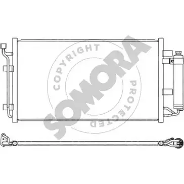 Радиатор кондиционера SOMORA 199560 XB12RSC 1418466508 NS6P F изображение 0