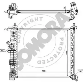 Радиатор охлаждения двигателя SOMORA 216141A 1418467728 QI GGFII 28G0A85