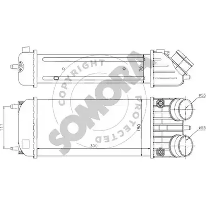 Интеркулер SOMORA RP I38L8 221545A GJJLOA 1418468177 изображение 0