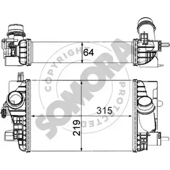 Интеркулер SOMORA 246145C VSBIH6F HQ1Z Y 1418469635 изображение 0