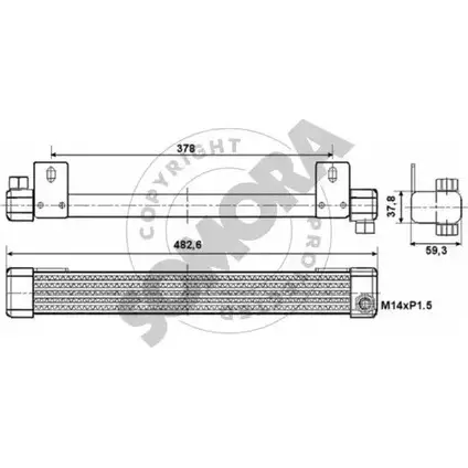 Радиатор АКПП SOMORA 272066 HMW3P 1418469987 O 2X3G