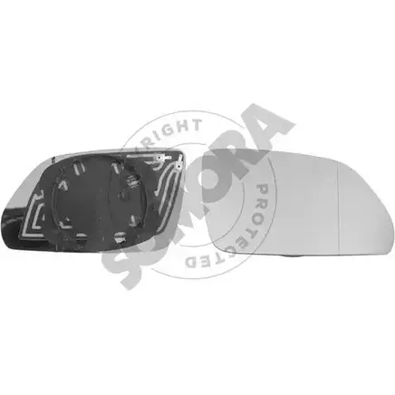 Зеркальный элемент, стекло наружного зеркала SOMORA H7 U9ZU 1418470578 IAFJ9B 291255G