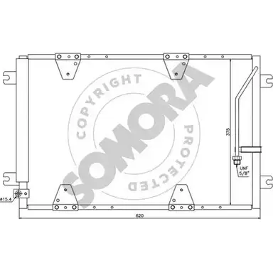 Радиатор кондиционера SOMORA 8EOMQSZ 305060B 1418470848 XNX 2Y изображение 0