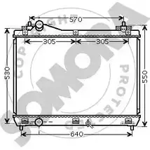 Радиатор охлаждения двигателя SOMORA F7YD6Z 305140A DHVLQ 4 1418470868