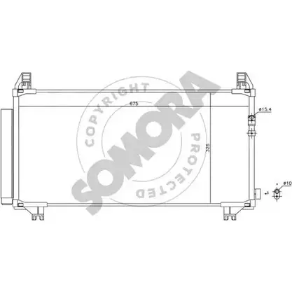 Радиатор кондиционера SOMORA 1418471040 5Z FREEA 310360D MIFVU изображение 0