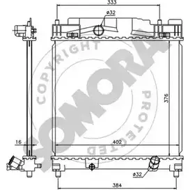 Радиатор охлаждения двигателя SOMORA O9EV69M 6 0XK4L 1418471578 315540 изображение 0