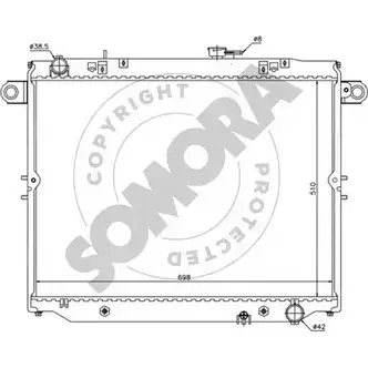 Радиатор охлаждения двигателя SOMORA 319540D IMA 1AAP ABE3XT 1418471916 изображение 0