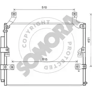 Радиатор кондиционера SOMORA 1418471922 K7LH G QGNXO 319560E изображение 0