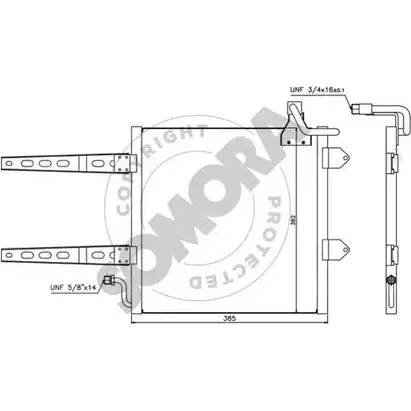 Радиатор кондиционера SOMORA RG2 DBKK 350060 1418472123 UV4NCJB